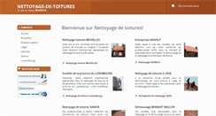 Desktop Screenshot of nettoyage-de-toitures.be